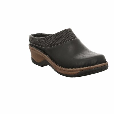 Black Josef Seibel Catalonia 69 Women's Clogs | IDAK06328