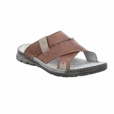 Brown Josef Seibel John 04 Men's Sandals | MFTY42170