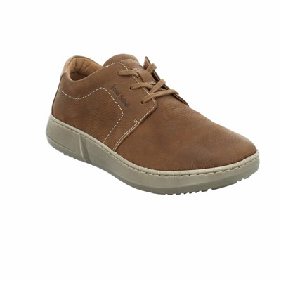 Brown Josef Seibel Louis 01 Men's Lace Up Shoes | XQHD52863