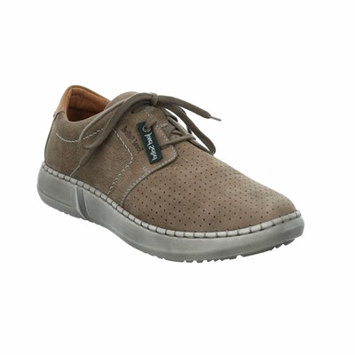 Grey Brown Josef Seibel Louis 06 Men's Sneakers | GEYX28790