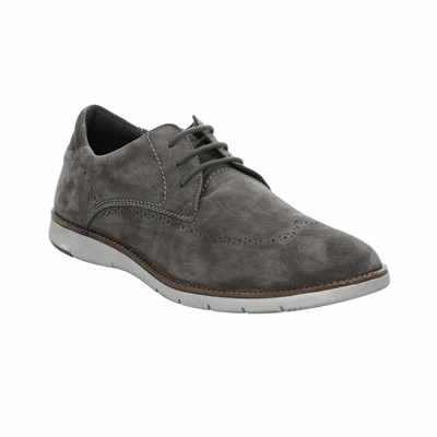 Grey Brown Josef Seibel Tyler 33 Suede Men's Dress Shoes | RBOD57986