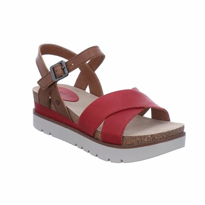 Red Josef Seibel Clea 10 Women's Sandals | BYCL18920